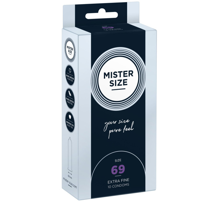Mister Size - pure feel - 69 (10 condoms), товщина 0,05 мм