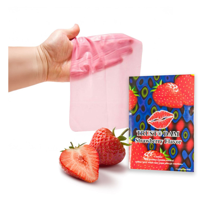 Латексна серветка Latex Dental Dams Strawberry 1 шт
