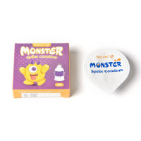 Recare Yellow Monster Spike Condom (з рядами пухирців та шипів)