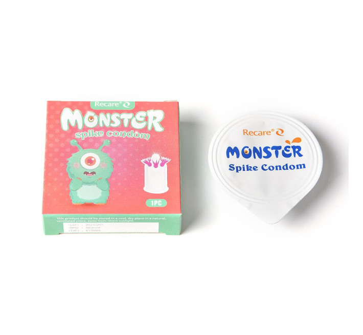 Recare Turquoise Monster Spike Condom (з вусиками)