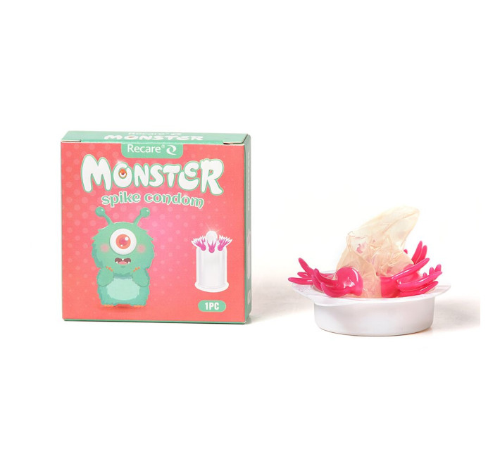 Recare Turquoise Monster Spike Condom (з вусиками)