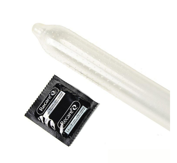 Holographic Recare Ice Cream Big Dotted Condoms 12 шт, з пухирцями, аромат: морозиво