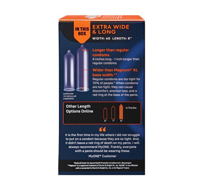 MyONE Extra Wide & Long 10 шт, картонна коробка