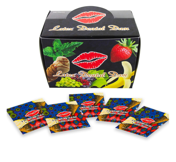 Набір латексних серветок Latex Dental Dams Vanilla 100 шт