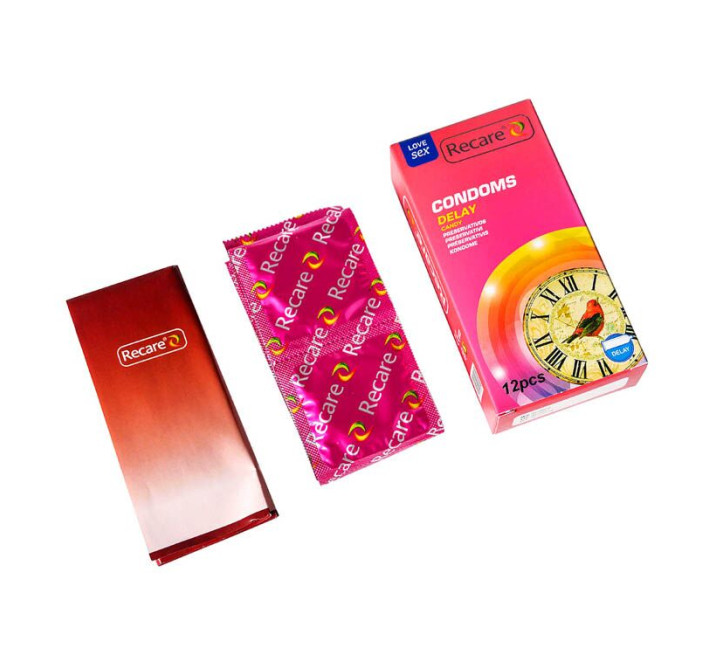 Recare Delay Candy Condoms 12 шт, пролонгувальний ефект, цукерковий аромат