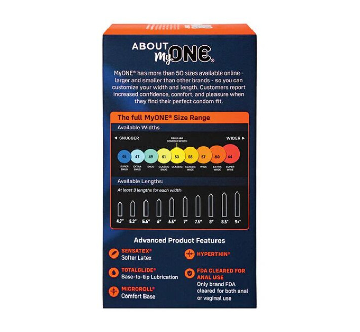 MyONE Extra Wide & Long 10 шт, картонна коробка