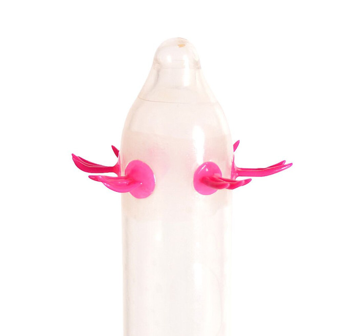 Recare Turquoise Monster Spike Condom (з вусиками)