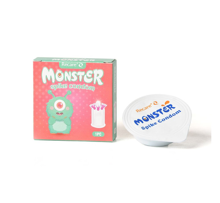 Recare Turquoise Monster Spike Condom (з вусиками)