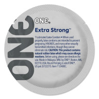 ONE Extra Strong, 1 шт, розширена форма, зі змазкою, підходить для анального сексу ONE Extra Strong, 1 шт, розширена форма, зі змазкою, підходить для анального сексу