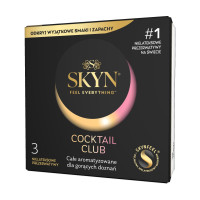 SKYN Cocktail Club 3 шт, смаки Pina Colada, Cherry Sunrise та Passion Daiquiri