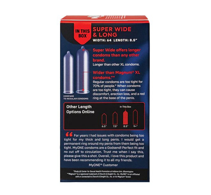 MyONE Super Wide & Long 10 шт, картонная коробка