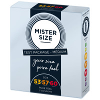 Набір Mister Size - pure feel - 53–57–60 (3 condoms), 3 розміри, товщина 0,05 мм Набір Mister Size - pure feel - 53–57–60 (3 condoms), 3 розміри, товщина 0,05 мм