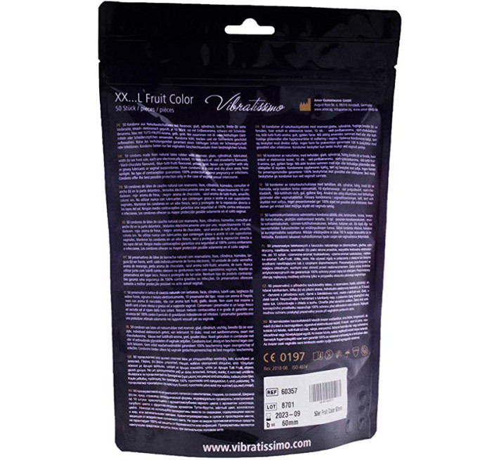 Vibratissimo XX ... L Fruit Color, 60 мм, 50 шт