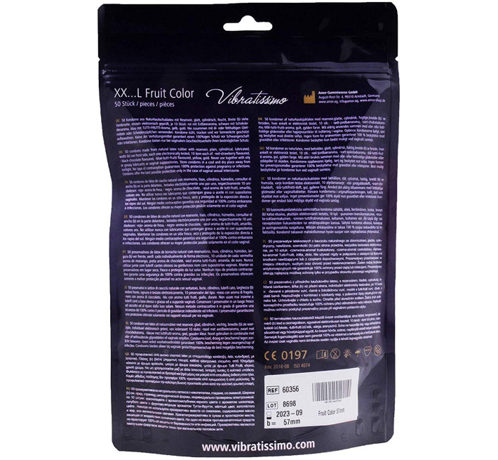 Vibratissimo XX ... L Fruit Color, 57 мм, 50 шт