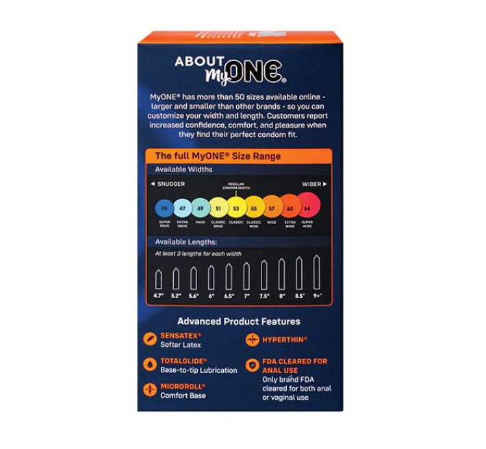 MyONE Extra Wide 10 шт, картонна коробка