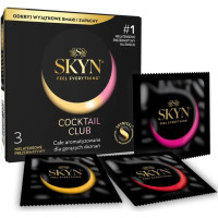 SKYN Cocktail Club 3 шт, смаки Pina Colada, Cherry Sunrise та Passion Daiquiri