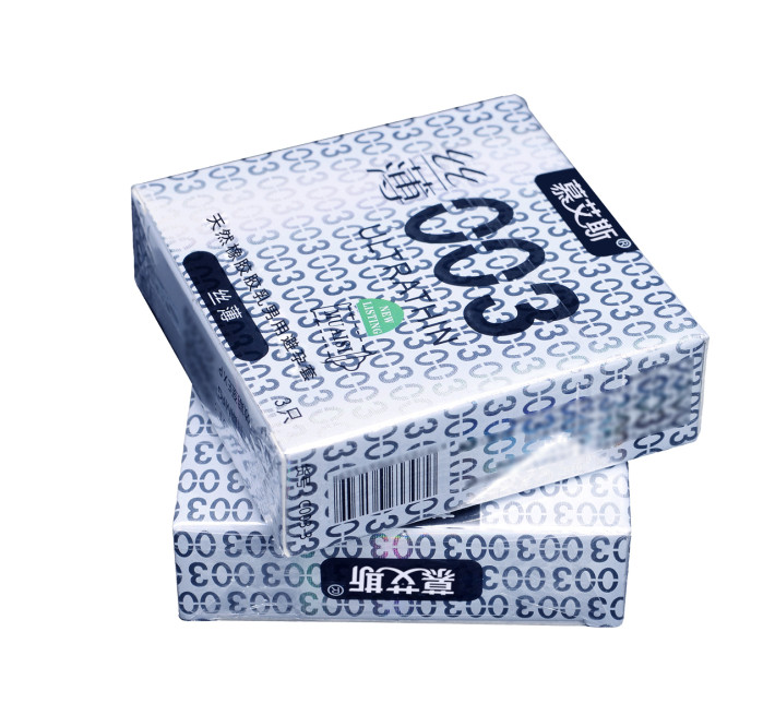 Muaisi Silver з ребристою текстурою 0,03 мм, 3 шт