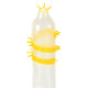 Recare Spike Condom Yellow (з вусиками та спіраллю шипів)