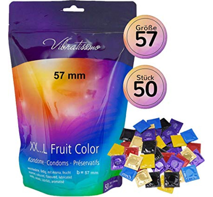 Vibratissimo XX ... L Fruit Color, 57 мм, 50 шт